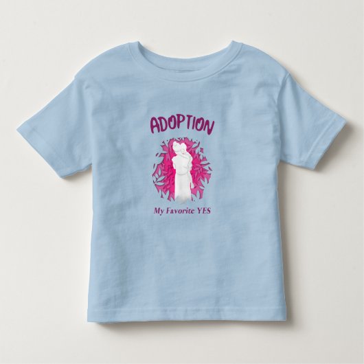 Adoption My Favourite Yes yes Adoptive Mom Kinder Shirts (Voorkant)