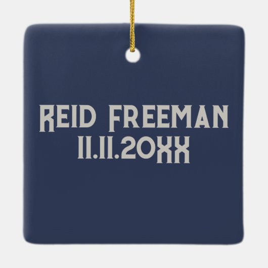 "Adoption Rocks" Adoption Day Naam en Datum Kind Keramisch Ornament (Achterkant)