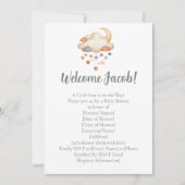 Adoption Shower Invitation – Dreamy Star Welcome Kaart (Voorkant)