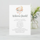 Adoption Shower Invitation – Dreamy Star Welcome Kaart (Staand voorkant)