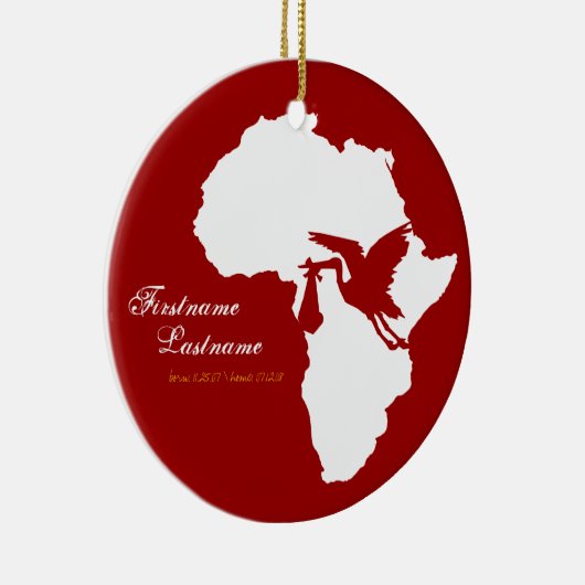 Adoption Stork Africa Ornament (Rechts)