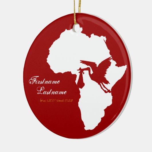 Adoption Stork Africa Ornament (Links)