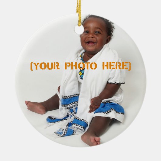 Adoption Stork Africa Ornament (Achterkant)