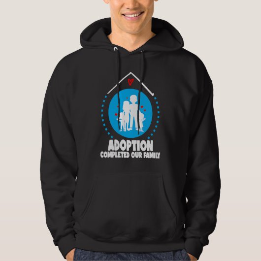 Adoption Symbol idea for Adopting Children Family Hoodie (Voorkant)