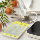 Adoptive Parents Awareness Ribbon Angel Sleutelhan Sleutelhanger (Voorkant Rechts)