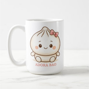 Adora Bao Illustratie van een knuffelroze Bao Bo Koffiemok