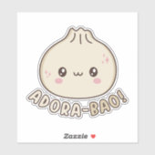 Adora-Bao Schattige Kawaii Bao Dumpling Pun Lover Sticker (Vel)
