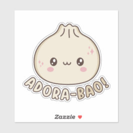 Adora-Bao Schattige Kawaii Bao Dumpling Pun Lover Sticker