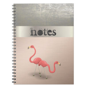 Adorabe Cute Flamingos in Love Notitieboek