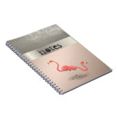 Adorabe Schattige Flamingo's Verliefd -Persoonlijk Notitieboek (Rechterzijde)