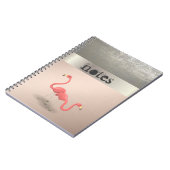Adorabe Schattige Flamingo's Verliefd -Persoonlijk Notitieboek (Linkerzijde)