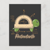 Adorabe Wiskunde Protractor Kinder school Briefkaart (Voorkant)