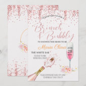 Adorabel - Brunch & Roze Bubbels Champange Kaart (Voorkant / Achterkant)