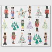 Adorabel cartoon, nootmuskaat Kerstmis Cadeaupapier (Vlak)