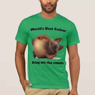 Adorabele 3D Universum Grappige Hond Liggende T-Sh T-shirt