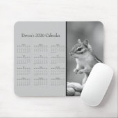 AdorablChipmunk: Customize full year 2025 calendar Muismat (Met muis)