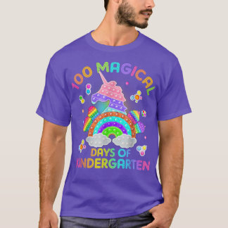 Adorable 100 Days Of Magical Kinder Learning Schoo T-shirt
