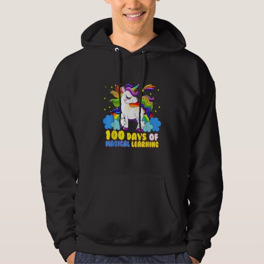 Adorable 100 Days of Magical Learning School Unico Hoodie (Voorkant)