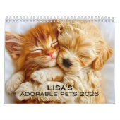 Adorable 2026 Pet Calendar With Name Kalender (Hoes)