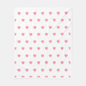 Adorable and cozy pink heart shaped blanket fleece deken (Voorkant)