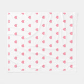 Adorable and cozy pink heart shaped blanket fleece deken (Voorkant (Horizontaal))