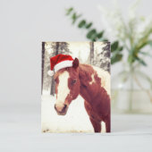 Adorable and Cute Christmas Paint Horse Briefkaart (Staand voorkant)