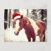 Adorable and Cute Christmas Paint Horse Briefkaart (Voorkant)