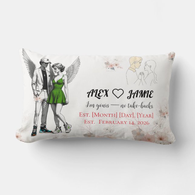 Adorable Angels Holding Hands Throw Pillow Kussen (Voorkant)