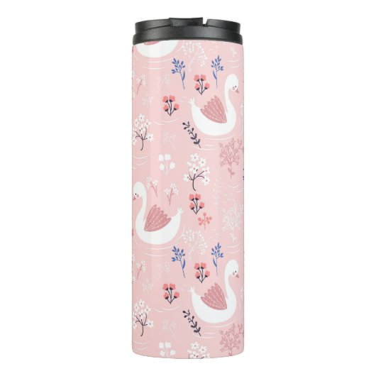 Adorable Animal Swan Lake Botanical Kids Thermosbeker (Achterkant)