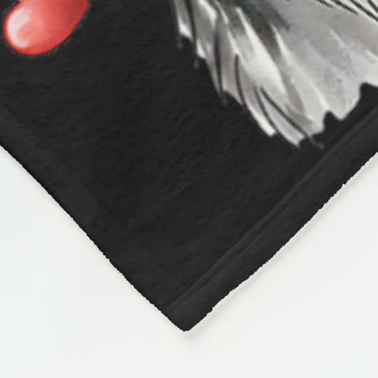 Adorable Australian Shepherd Lick Lollipop Valenti Fleece Deken (Hoek)