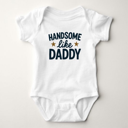 Adorable baby body met vadershumor romper (Voorkant)