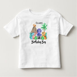Adorable Baby Dinosauriëronde T-shirt voor peuters