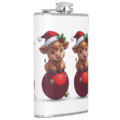 adorable baby highland cow sitting heupfles (Rechts)