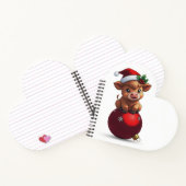 adorable baby highland cow sitting notitieboek (Binnen)