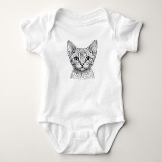 Adorable Baby Tijger Kitten T-shirts (Voorkant)