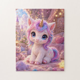 Adorable Baby Unicorn Jigsaw Puzzle Legpuzzel