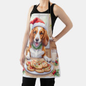Adorable Basset Hound Sneaking Christmas Cookies Schort (Insitu)