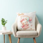 Adorable Bear – Thanksgiving Baby Shower Decor Kussen (Stoel)