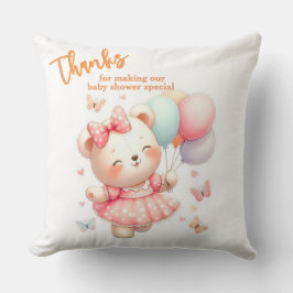 Adorable Bear – Thanksgiving Baby Shower Decor Kussen