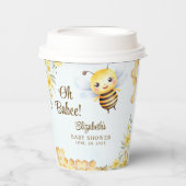 Adorable Bee Baby shower Gender Neutral Papieren Bekers (Voorkant)