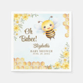 Adorable Bee Baby shower Gender Neutral Servet (Voorkant)