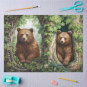 Adorable Beren in de Bos Decoupage Tissuepapier (Craft)