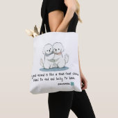 Adorable Bichon Friends with a Quote Tote Bag (Dichtbij)