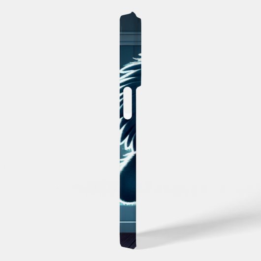 Adorable Blue Fluffy Creature Case-Mate iPhone Case (Achterkant / Rechts)