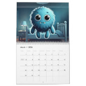 Adorable Blue Fluffy Creature Kalender (Mar 2026)
