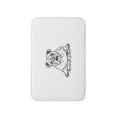 Adorable Bulldog Badmat (Voorkant Verticaal)