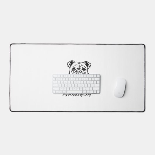 Adorable Bulldog Bureaumat (Keyboard & Muis)