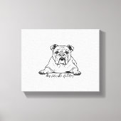 Adorable Bulldog Canvas Afdruk (Voorkant)