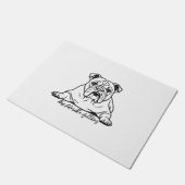 Adorable Bulldog Deurmat (Schuin)
