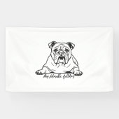 Adorable Bulldog Spandoek (Horizontaal)